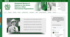 Desktop Screenshot of pakistanmission-un.org