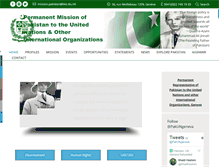 Tablet Screenshot of pakistanmission-un.org